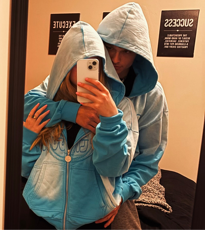 “BABY BLUE” UNFLAGGING ZIP UP