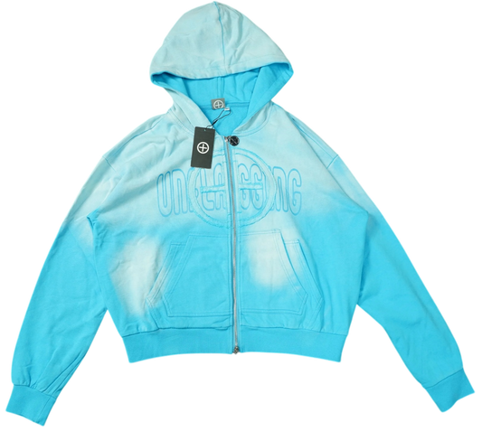 “BABY BLUE” UNFLAGGING ZIP UP