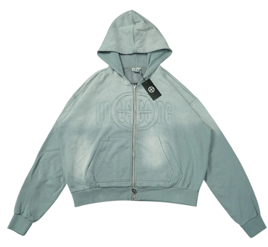 “SMOKE GRAY” UNFLAGGING ZIP UP